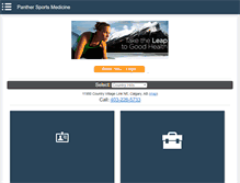 Tablet Screenshot of panthersportsmedicine.com